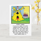 Huh! Dog Funny Birthday Gruß Karte (Gelbe Blume)