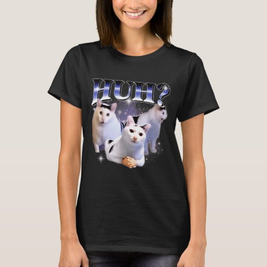 Huh Funny Dank Cat Stud Oddly Bootleg Specific Dan T-Shirt (Vorderseite)