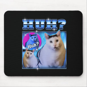 Huh Katze Lustige Katze Meme Seltsame Katze Bootle Mousepad