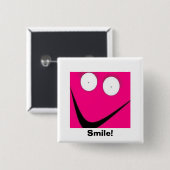 HUH, Lächeln! Button (Vorne & Hinten)