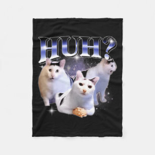 Huh Lustige Dank Katze Stud Oddly Bootleg Spezifis Fleecedecke