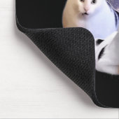 Huh Lustige Dank Katze Stud Oddly Bootleg Spezifis Mousepad (Ecke)