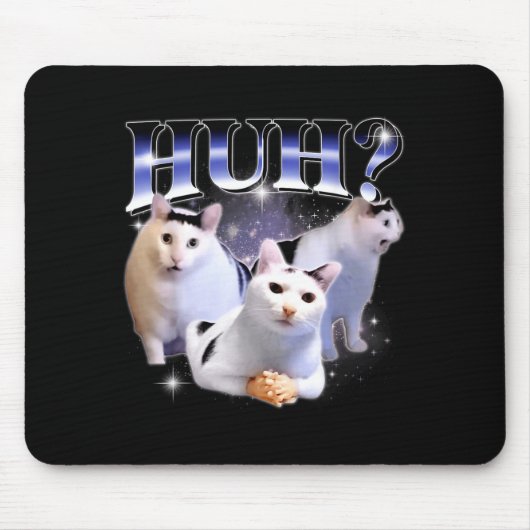 Huh Lustige Dank Katze Stud Oddly Bootleg Spezifis Mousepad (Vorne)