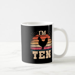 Huhn 10 Jahre alter Geburtstagsjunge Mädchen 10. H Kaffeetasse