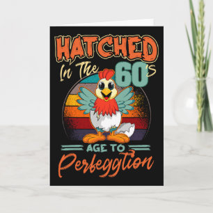 Huhn 60. Geburtstag Perfeggtion Chick Rnyard Ferne Karte
