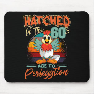 Huhn 60. Geburtstag Perfeggtion Chick Rnyard Ferne Mousepad