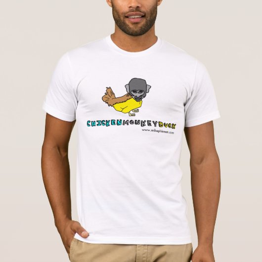 Huhn-Affe-Enten-Kreuzung T-Shirt (Vorderseite)
