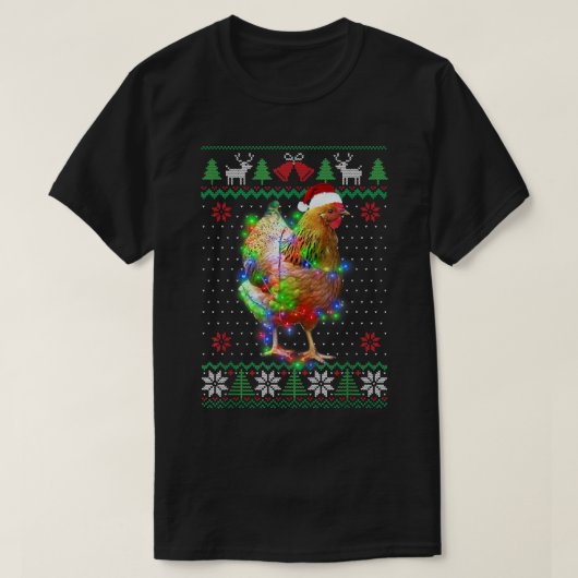 Huhn Animal Ugg Sweater Christmas Puppy Animal T-Shirt (Design vorne)