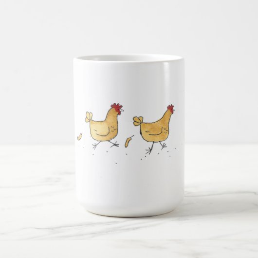 Huhn-Ansturm 15-Unze-Tasse Kaffeetasse (Mittel)