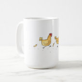 Huhn-Ansturm 15-Unze-Tasse Kaffeetasse (Vorderseite Links)