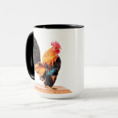 Huhn Art Rooster Tasse Kaffeehaus (Vorderseite Links)