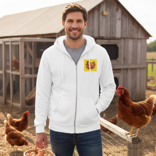 Huhn auf Nest Helle Farmhof-Henne Hoodie