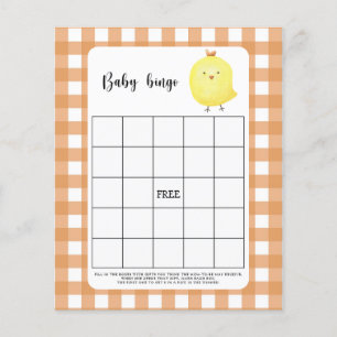 Huhn - Baby Dusche Bingo