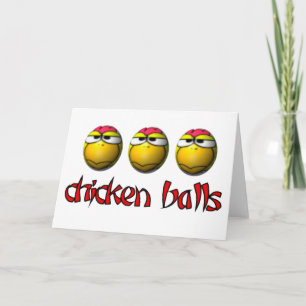 Huhn-Ball-Gruß-Karte Karte
