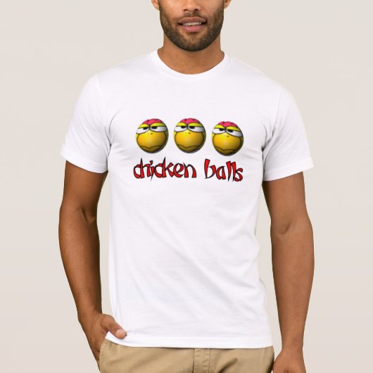 Huhn-Ball-T - Shirt (Vorderseite)