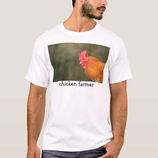Huhn-Bauer T-Shirt (Vorderseite)