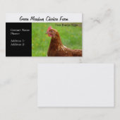 Huhn-Bauernhof-freie Strecke Eggs Visitenkarten Visitenkarte (Vorne/Hinten)