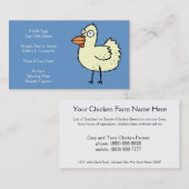 Huhn-Bauernhof - Küken, Hünchen, Bratroste u. Visitenkarte (Vorne/Hinten)