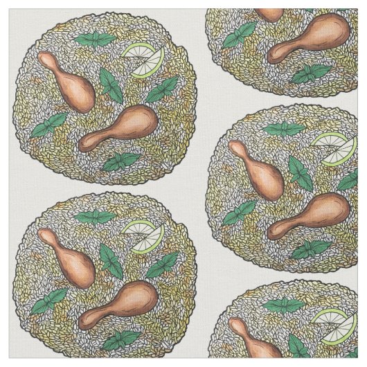 Huhn Biryani Indian Mixed Rice Disco Food Dinner Stoff (Nahaufnahme)