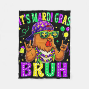 Huhn Bruh Mardi Gras Jungen Mädchen Kinder Karneva Fleecedecke