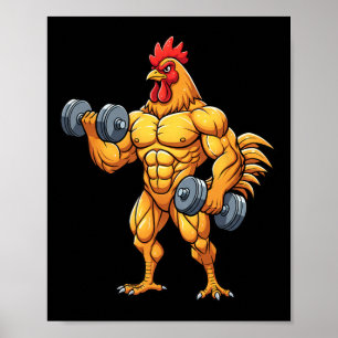 Huhn, Buff-Hahn Poster