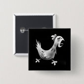 Huhn! Button (Vorne & Hinten)