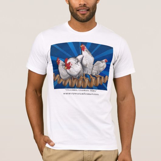 "Huhn Cordon bleu " T-Shirt (Vorderseite)