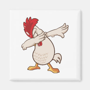 Huhn Dabbing Farmer Dab Tanz Magnet