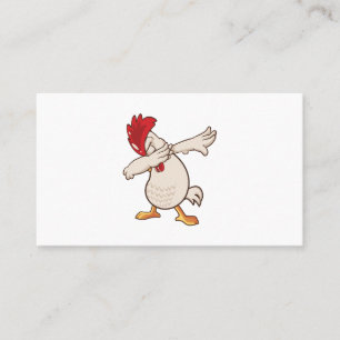 Huhn Dabbing Farmer Dab Tanz Visitenkarte