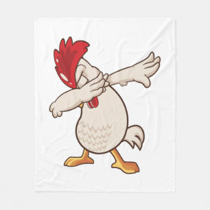Huhn Dabbing Landwirt Dab Tanz Fleecedecke