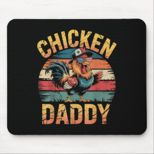 Huhn Daddy Funny Bauer für Männer Mousepad