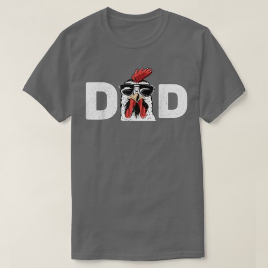 Huhn Daddy Hühnchen Vater Bauer Geflügel Bauer T-Shirt (Design vorne)