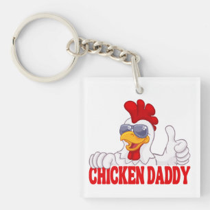 Huhn Daddy Hühnchen Vater Vater Hühnchen Lover Schlüsselanhänger