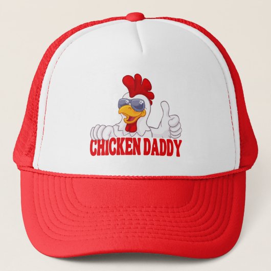 Huhn Daddy Hühnchen Vater Vater Hühnchen Lover Truckerkappe (Vorderseite)