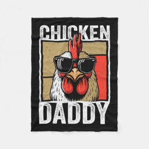 Huhn Daddy Rooster Bauer Sonnentag für Jung Fleecedecke