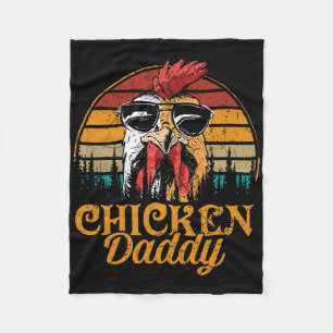 Huhn Daddy Vintag Poultry Bauer Funny Vathers Fleecedecke