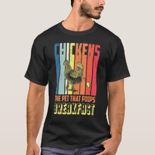 Huhn, das Haustier, das Frühstück kakelt T-Shirt