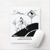Huhn, das nicht zur weiten Seite kreuzt Mousepad (Mit Mouse)