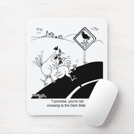 Huhn, das nicht zur weiten Seite kreuzt Mousepad (Mit Mouse)