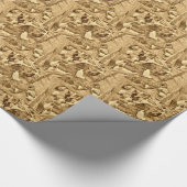 HUHN, DAS PAPPER EINWICKELT GESCHENKPAPIER (Ecke)