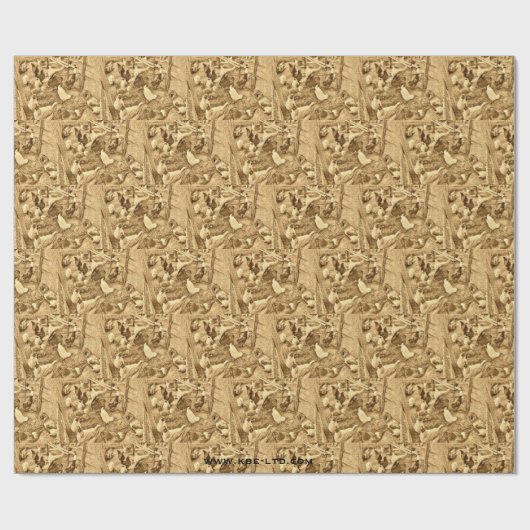 HUHN, DAS PAPPER EINWICKELT GESCHENKPAPIER (Flach)