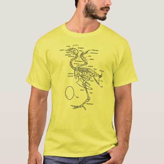 Huhn-Diagramm T-Shirt (Vorderseite)
