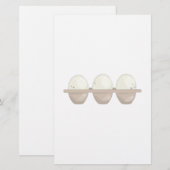 Huhn-Eier Briefpapier (Vorne/Hinten)