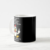 Huhn - ein Muss, das verdient werden muss Kaffeetasse (Vorderseite Links)