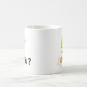 Huhn erkennt Schwester-Ei Kaffeetasse (Mittel)