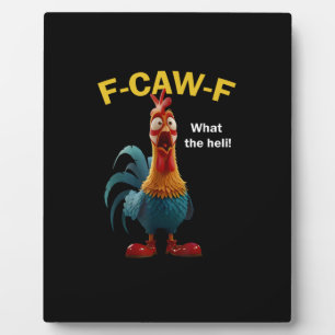 Huhn F-CAW-F F-caw-F Fotoplatte