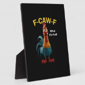 Huhn F-CAW-F F-caw-F Fotoplatte (Seite)
