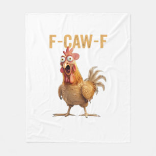 Huhn F-Caw-F Klassiker Fleecedecke