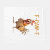 Huhn F-Caw-F Klassiker Fleecedecke (Vorderseite (Horizontal))