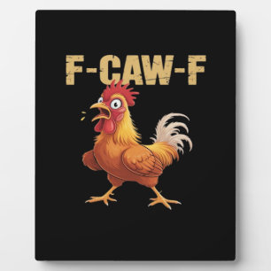 Huhn F-Caw-F Klassisch Lustig Retro Fotoplatte